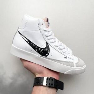 Nike blazer mid 77 white black 'sketch'